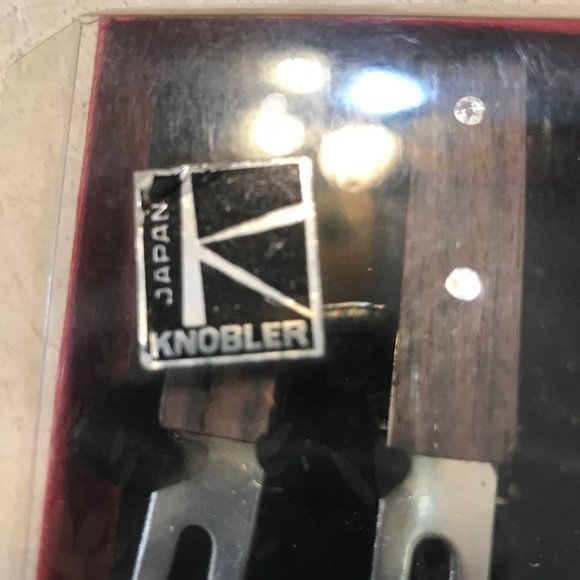 Vintage MCM Corn Skewer Cocktail Picks Forks Wood Handle Set of 8 - Picture 7 of 12